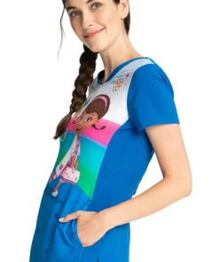 Cherokee Clearance Women's To The Rescue Print Scrub Top 8 Cherokee Clearance Women's To The Rescue Print Scrub Top -Cherokee Shop 3 ck tf749 printclearance 650