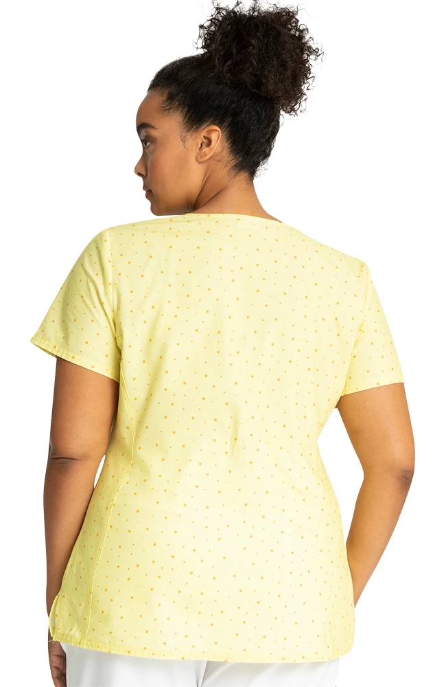 Cherokee Clearance Women's Under The Rainbow Print Scrub Top 5 Cherokee Clearance Women's Under The Rainbow Print Scrub Top - Image 3