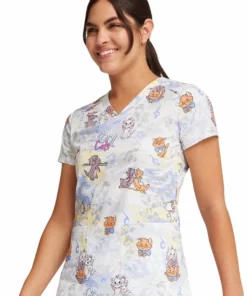 Cherokee Women's Hip Cats Print Scrub Top 11 Cherokee Women's Hip Cats Print Scrub Top -Cherokee Shop 3 ck tf776 print 650