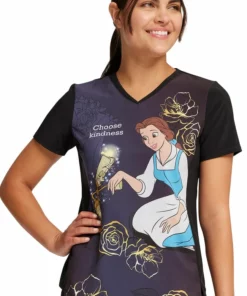 Cherokee Women's Choose Kindness Print Scrub Top -Cherokee Shop 3 ck tf782 print 650