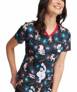 Cherokee Women's Bright Spirits Print Scrub Top 9 Cherokee Women's Bright Spirits Print Scrub Top -Cherokee Shop 3 ck tf784 print 650