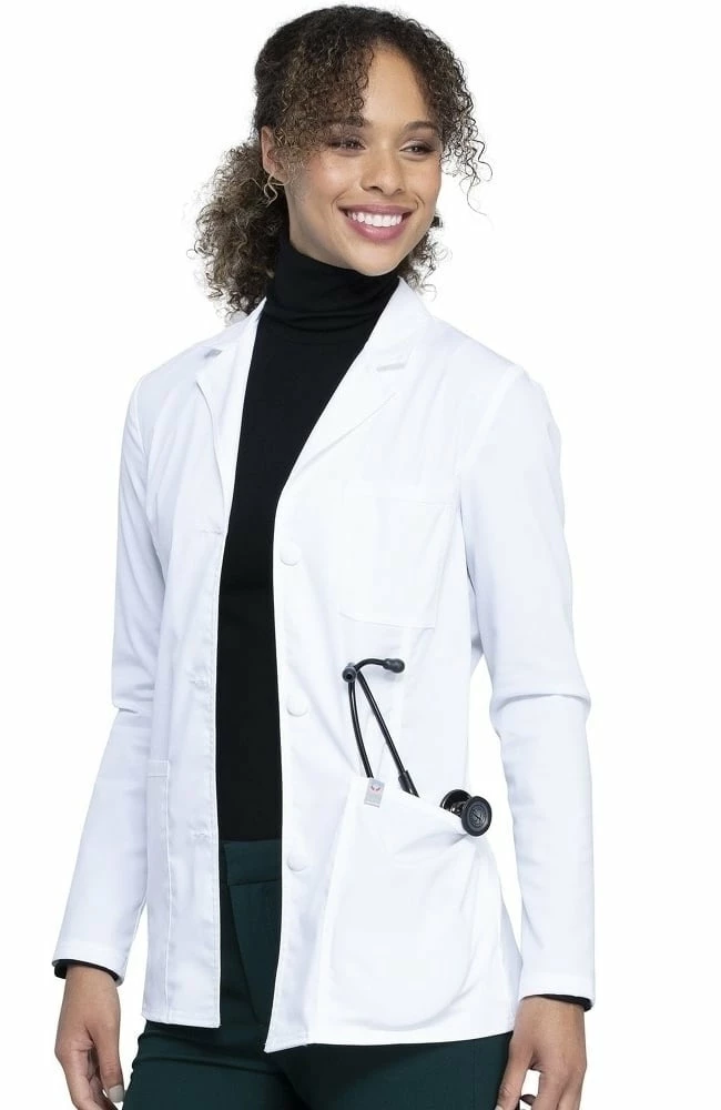 Cherokee Workwear Women's 28" Consultation Lab Coat 5 Cherokee Workwear Women's 28" Consultation Lab Coat - Image 3