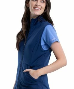 Cherokee Workwear Women's Knit Solid Scrub Vest 8 Cherokee Workwear Women's Knit Solid Scrub Vest -Cherokee Shop 3 ck ww521 650