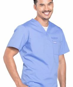 Cherokee Workwear Clearance Men's V-Neck Solid Scrub Top -Cherokee Shop 3 ck ww675 clearance 650