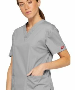 Dickies Clearance Women's V-Neck Solid Scrub Top -Cherokee Shop 3 di 86706 clearance 650