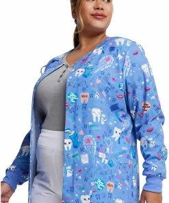 Dickies Women's Fillings For You Print Scrub Jacket -Cherokee Shop 3 di dk309 print 650 2