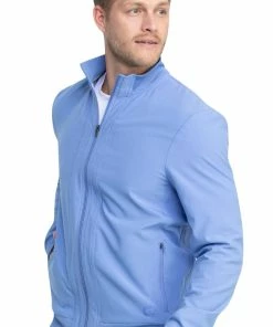 Dickies Clearance Men's Warm Up Solid Scrub Jacket -Cherokee Shop 3 di dk360 clearance 650