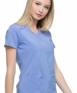 Dickies Women's Mock Wrap Solid Scrub Top -Cherokee Shop 3 di dk625 650