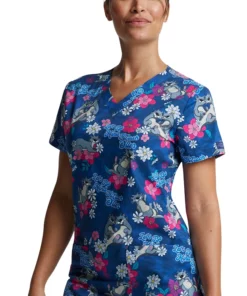 Dickies Clearance Women's Be Kind To Each Otter Print Scrub Top -Cherokee Shop 3 di dk704 printclearance 650 1
