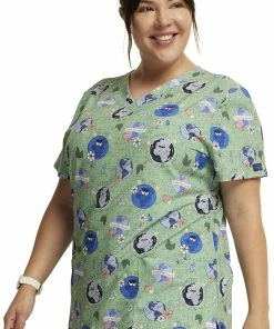 Dickies Women's Happy To Be Here Print Scrub Top 9 Dickies Women's Happy To Be Here Print Scrub Top -Cherokee Shop 3 di dk717 print 650 4