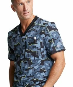Dickies Clearance Men's Tough Glowing Print Scrub Top 8 Dickies Clearance Men's Tough Glowing Print Scrub Top -Cherokee Shop 3 di dk779 printclearance 650