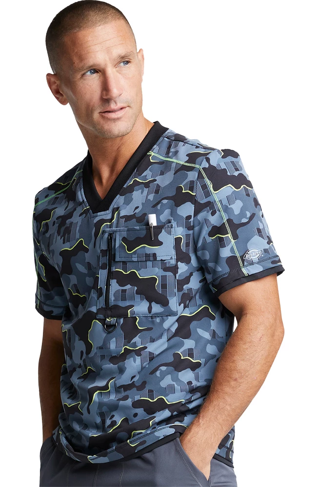 Dickies Clearance Men's Tough Glowing Print Scrub Top 5 Dickies Clearance Men's Tough Glowing Print Scrub Top - Image 3