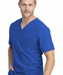 Dickies Clearance Men's V-Neck Solid Scrub Top -Cherokee Shop 3 di dk810 clearance 650