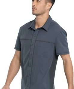 Dickies Men's Button Front Polo Shirt -Cherokee Shop 3 di dk820 650