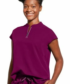 Healing Hands Women's Sandy Zip Mandarin Collar Scrub Top 11 Healing Hands Women's Sandy Zip Mandarin Collar Scrub Top -Cherokee Shop 3 hh 2286 650