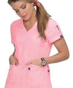 Koi Women's Liv Solid Scrub Top -Cherokee Shop 3 ko 1043 650
