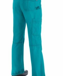 Koi Women's Nicole V-Neck Solid Scrub Top & Lindsey Cargo Scrub Pant Set -Cherokee Shop 3 ko 21set 650
