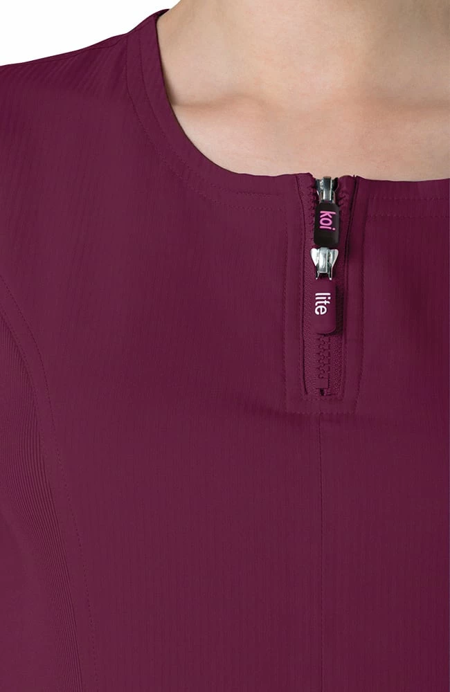 Koi Women's Serenity Solid Scrub Top 5 Koi Women's Serenity Solid Scrub Top - Image 3