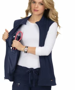 Koi Women's Fearless Solid Scrub Vest -Cherokee Shop 3 ko 454 650
