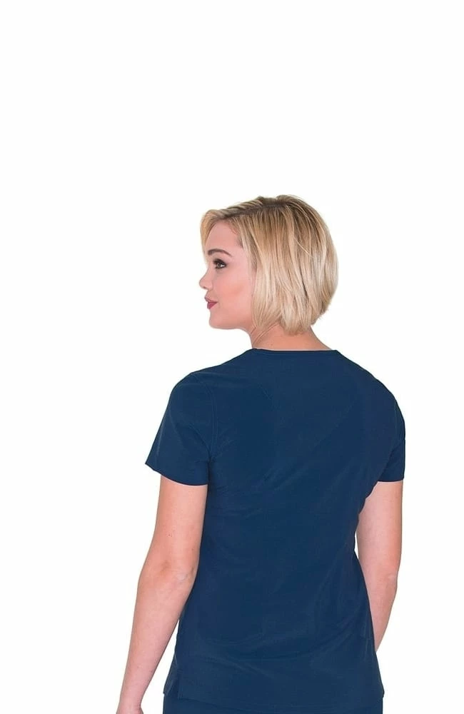 Urbane Clearance Women's Motivate V-Neck Solid Scrub Top With Tonal Stitching 5 Urbane Clearance Women's Motivate V-Neck Solid Scrub Top With Tonal Stitching - Image 3