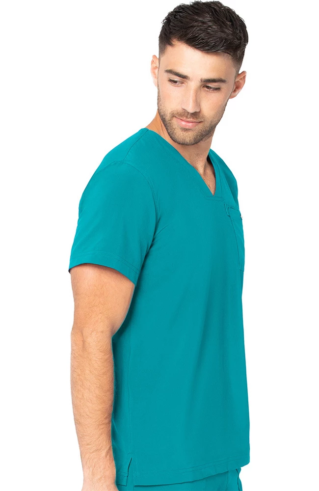 Urbane Men's Tuckable Solid Scrub Top 5 Urbane Men's Tuckable Solid Scrub Top - Image 3