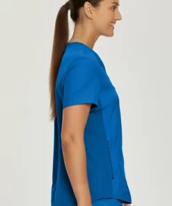 Landau Women's 2 Pocket V-Neck Scrub Top -Cherokee Shop 3 ln lt101 650