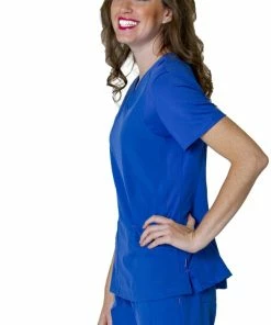 Smitten Clearance Women's Miracle Solid Scrub Top -Cherokee Shop 3 ln s101005clearance 650
