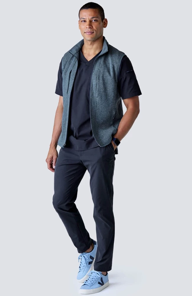 Medelita Men's Strata Fleece Sweater Vest 5 Medelita Men's Strata Fleece Sweater Vest - Image 3