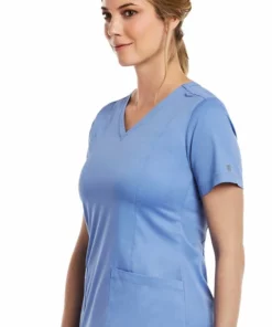 Maevn Uniforms Women's Double V-Neck Solid Scrub Top -Cherokee Shop 3 mv 3501 650