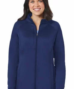 Maevn Uniforms Women's Raglan Sleeve Fleece Solid Scrub Jacket -Cherokee Shop 3 mv 3812 650