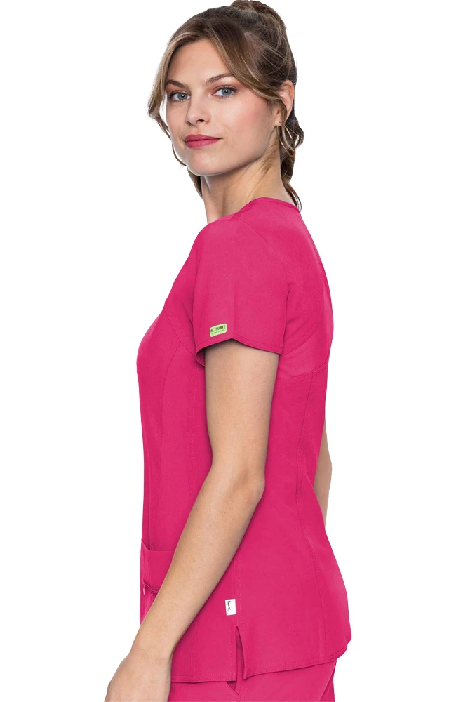 Med Couture Women's Refined V-Neck Solid Scrub Top 5 Med Couture Women's Refined V-Neck Solid Scrub Top - Image 3