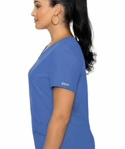 Med Couture Clearance Women's Knit Back Solid Scrub Top 9 Med Couture Clearance Women's Knit Back Solid Scrub Top -Cherokee Shop 3 pe 8478 clearance 650