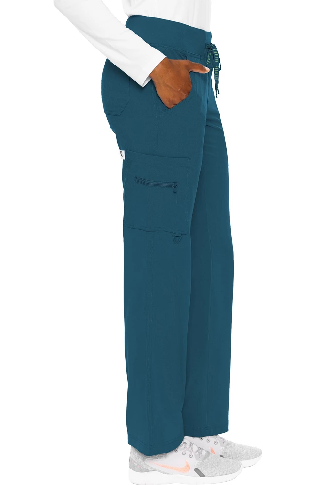 Med Couture Women's Transformer Knit Waistband Drawstring Scrub Pant 5 Med Couture Women's Transformer Knit Waistband Drawstring Scrub Pant - Image 3