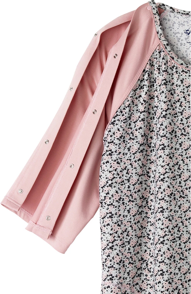 Silverts Clearance Women's Post-Surgical Side Snap Recovery Nightgown 4 Silverts Clearance Women's Post-Surgical Side Snap Recovery Nightgown - Image 3