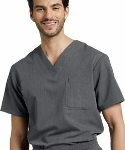 White Cross Men's V-Neck Chest Pocket Solid Scrub Top 8 White Cross Men's V-Neck Chest Pocket Solid Scrub Top -Cherokee Shop 3 wc 2206 650