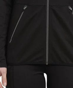 White Cross Women's Sporty Zip Front Solid Scrub Jacket -Cherokee Shop 3 wc 452 650