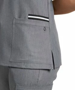 White Cross Women's Princess Seam V-Neck Solid Scrub Top -Cherokee Shop 3 wc 754 650