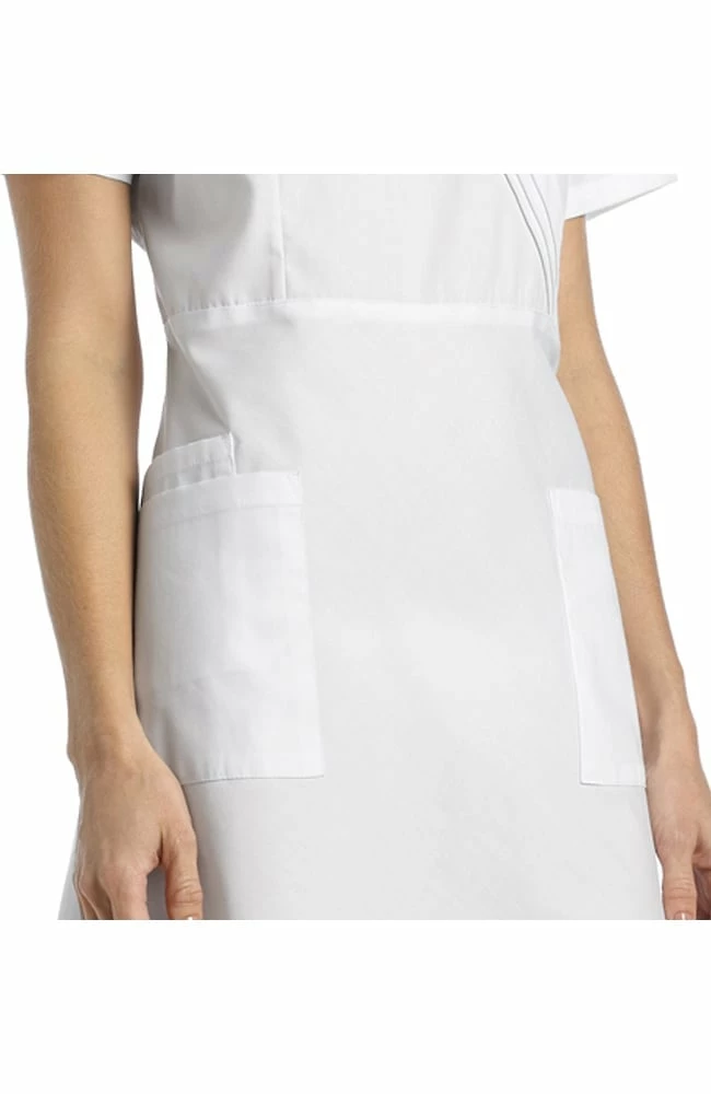 White Cross Women's Pleated Mock Wrap Scrub Dress 5 White Cross Women's Pleated Mock Wrap Scrub Dress - Image 3