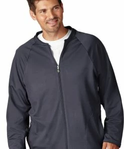 Jockey Scrubs Clearance Men's Zip Front Fleece Solid Scrub Jacket -Cherokee Shop 3 wh 2397 clearance 650