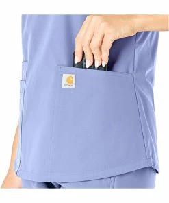 Carhartt Women's V-Neck 5 Pocket Scrub Top -Cherokee Shop 3 wk c12113 650