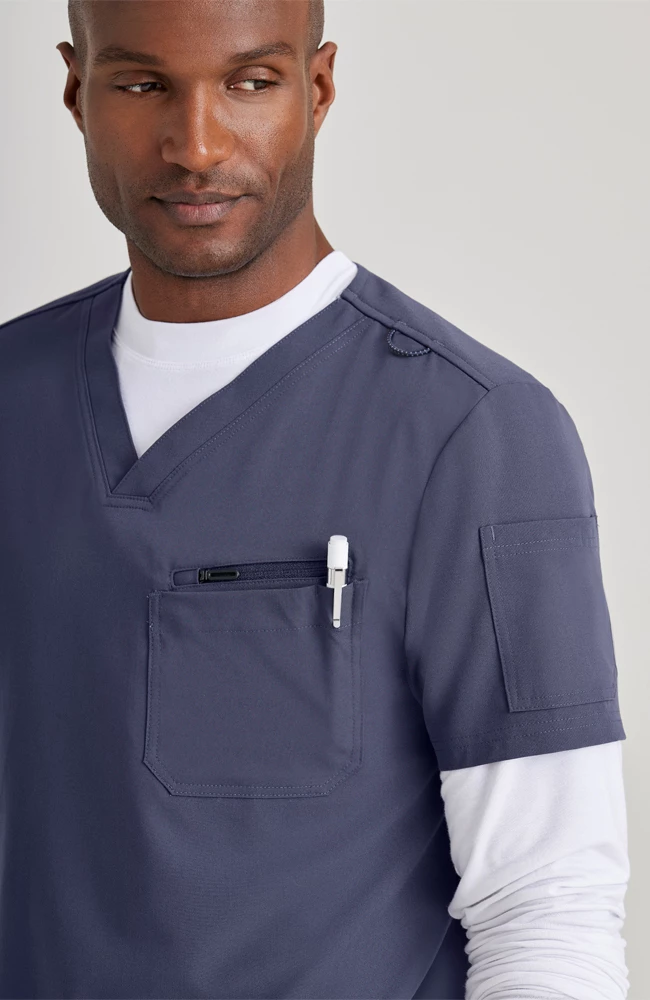 Barco Uniforms Barco Unify Men's V-Neck Scrub Top 6 Barco Uniforms Barco Unify Men's V-Neck Scrub Top - Image 4