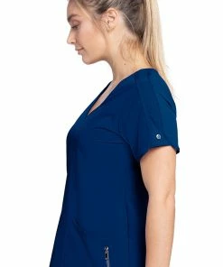 Barco One Clearance Women's Joy Solid Scrub Top -Cherokee Shop 4 bc bwt071 clearance 650