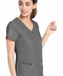 Grey's Anatomy Women's London Solid Scrub Top -Cherokee Shop 4 bc gnt086 650