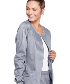 Cherokee Workwear Clearance Women's Warm Up Solid Scrub Jacket -Cherokee Shop 4 ck 4315 clearance 650