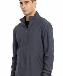 Cherokee Men's Zip Front Solid Scrub Jacket -Cherokee Shop 4 ck ck399 650