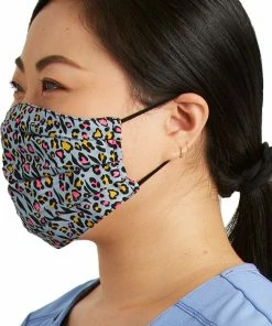 Cherokee Women's Reversible Mr. Purr-fect & Wild Child Print Face Mask -Cherokee Shop 4 ck ck508mr 650