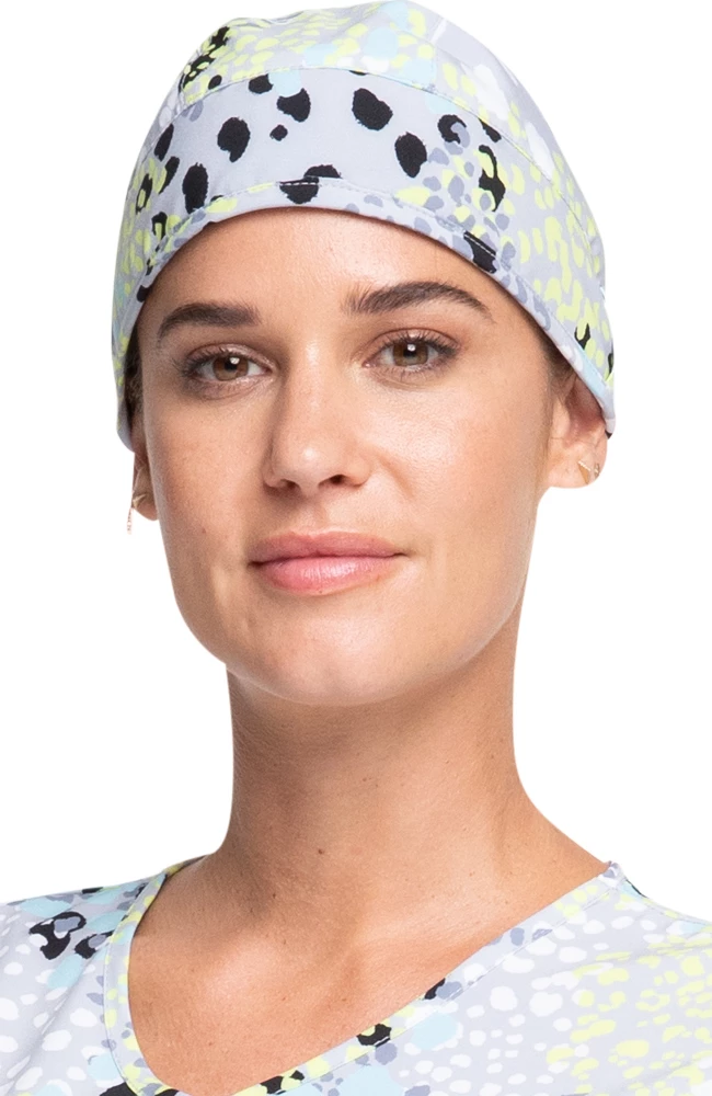 Cherokee Clearance Women's Spots Gone Wild Print Scrub Hat 6 Cherokee Clearance Women's Spots Gone Wild Print Scrub Hat - Image 4