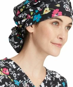Cherokee Women's Bouffant Scroll For It Print Scrub Hat -Cherokee Shop 4 ck ck514 print 650