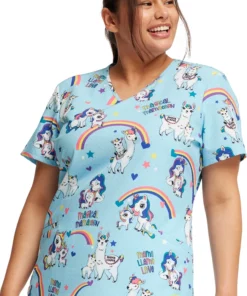 Cherokee Women's Rainbow Mamas Print Scrub Top 12 Cherokee Women's Rainbow Mamas Print Scrub Top -Cherokee Shop 4 ck ck637 print 650