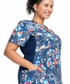 Cherokee Clearance Women's Mock Wrap Fleur Frenzy Print Scrub Top 9 Cherokee Clearance Women's Mock Wrap Fleur Frenzy Print Scrub Top -Cherokee Shop 4 ck ck642 printclearance 650 2